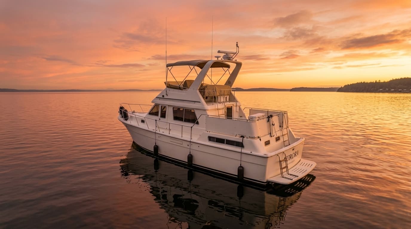 Hull profiles · Sunset cruise